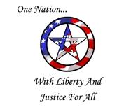Patriotic Pagan, American Pagan, One Nation, American Flag Pentacle.